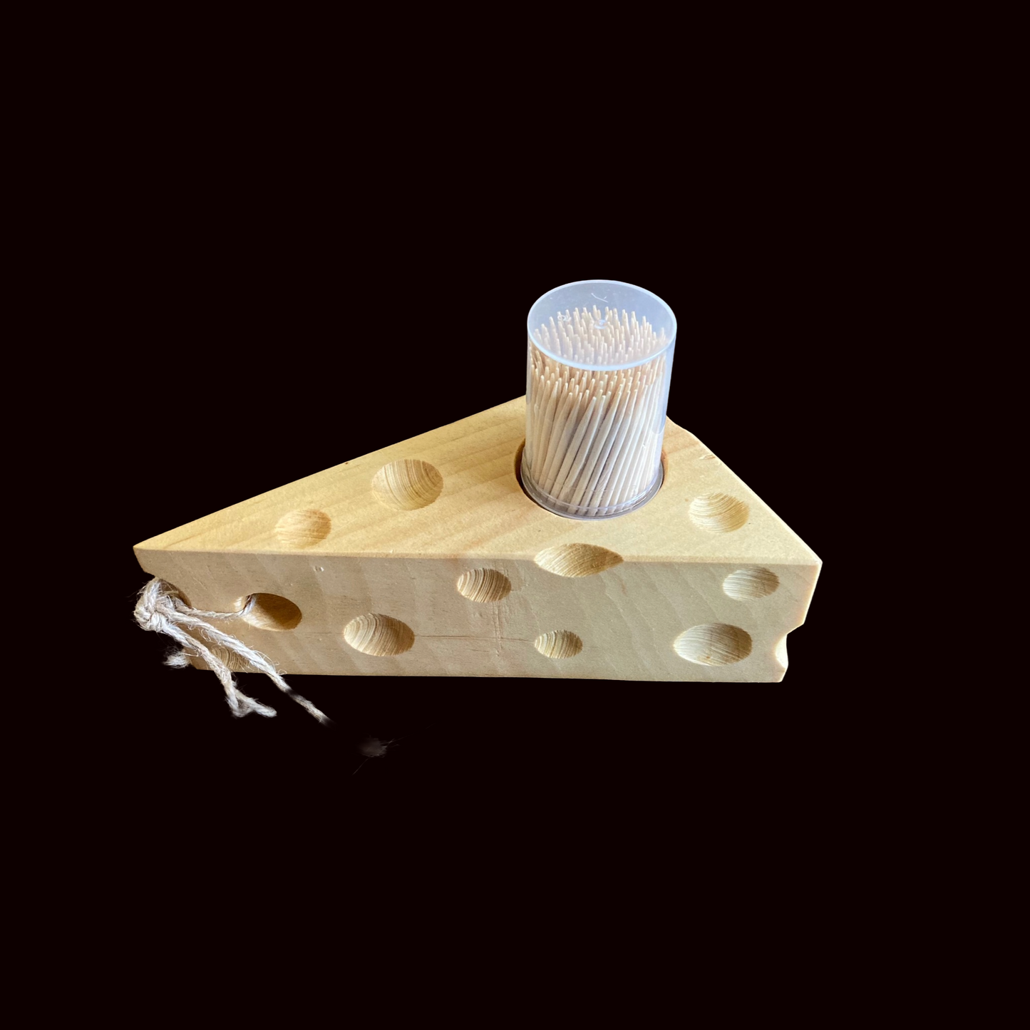 Swiss Cheese Toothpick Holder