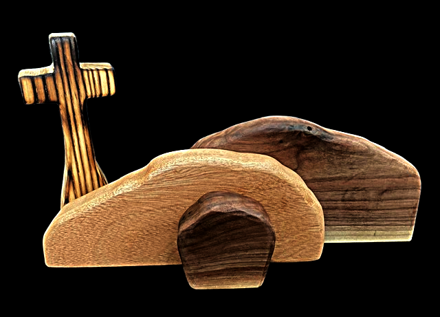 Cross and tomb decor