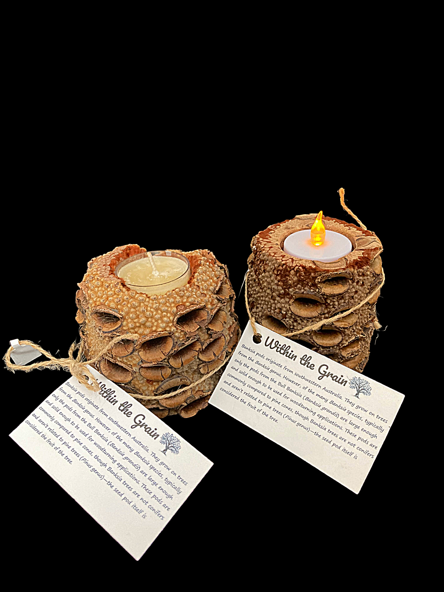 Banksia tealight holder