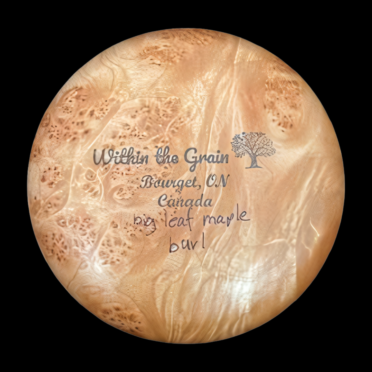 Maple burl bowl