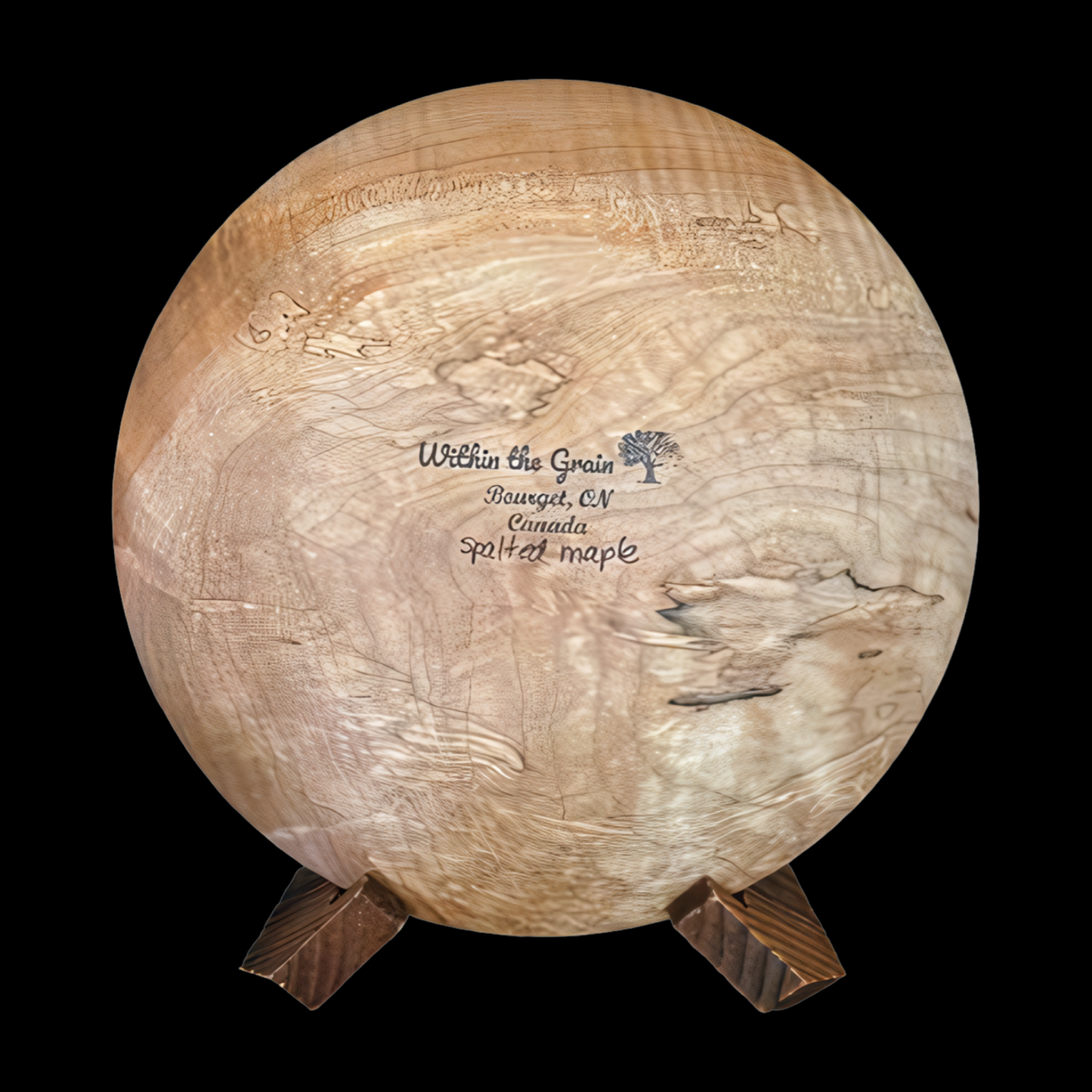 Spalted maple bowl