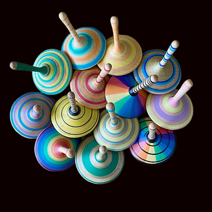 Hand-painted Spinning Tops