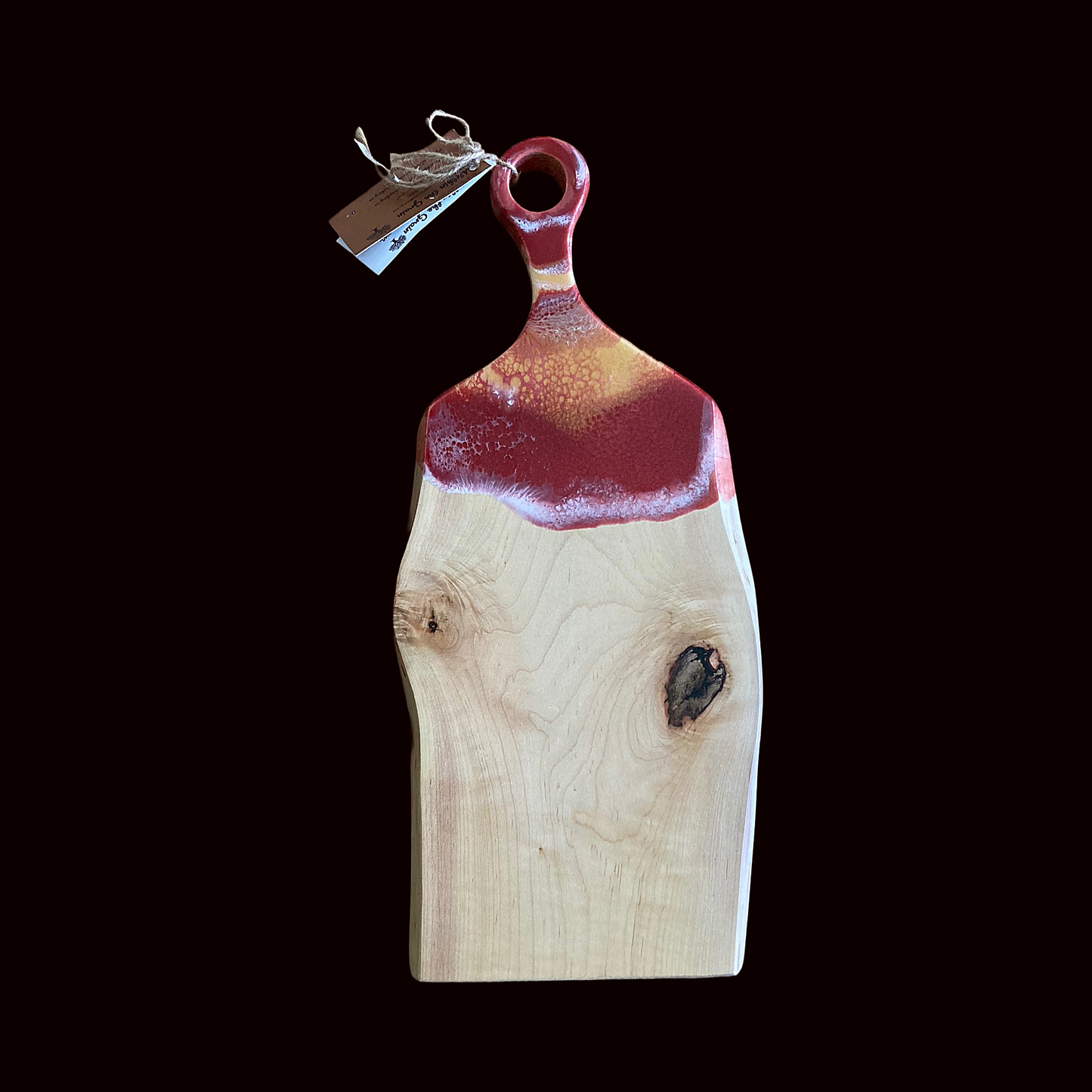 Epoxy Accented Board, large live edge