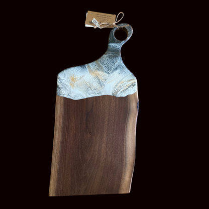 Epoxy Accented Board, large live edge
