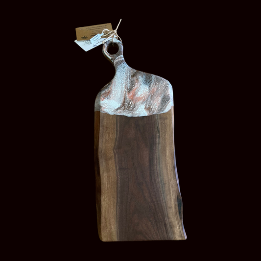 Epoxy Accented Board, large live edge