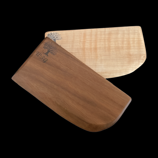 Wooden bench scraper